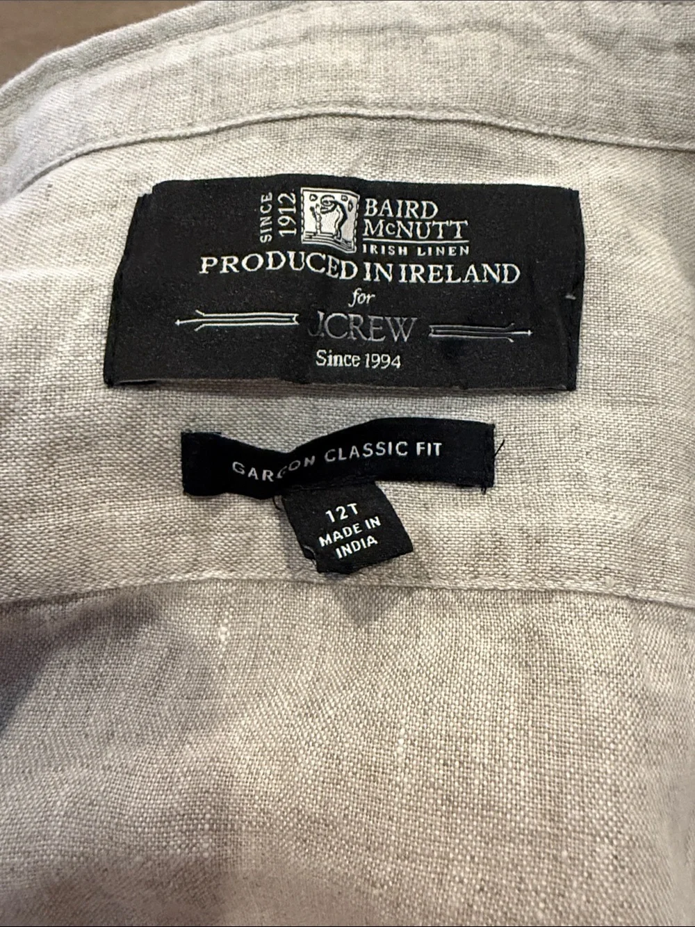 Baird McNutt Garçon classic fit Linen